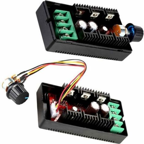 1 Contrôleur de vitesse PWM, 10-50V, 40A, 2000W, pour moteur DC, ventilateur, chauffage (1/4)