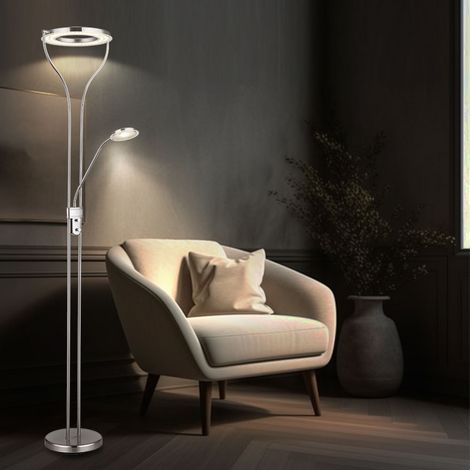 Faretto da soffitto a LED lampada da lettura lampada da terra flessibile lampada da terra dimmerabile lampada da soggiorno, 20W 1800lm bianco caldo, LxH 35x194 cm (1/5)