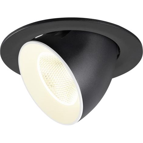 Encastré downlight NUMINOS® GIMBLE L 4000 K 20° IP20 rond noir / blanc - SLV - 1009740 (1/4)
