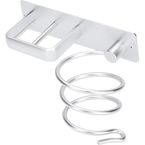 Wandregal aus Aluminium, Haartrocknerablage, Organizer, Halter, Ständer für Badezimmer (1/5)