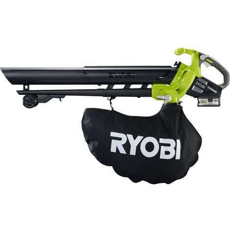 RYOBI Souffleur aspiro-broyeur 18V LithiumPlus Brushless - 1 batterie 5.0 Ah - 1 chargeur rapide RBV1850 (1/10)