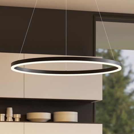 [GEBRAUCHT] B-Ware Arcchio Hängeleuchte Pendelleuchte Leuchte Albiona LED dimmbar schwarz Ø80cm (1/2)