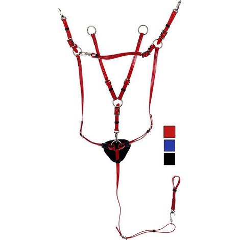 Martingala da caccia in pvc con rinforzo interno in nylon: Full, Blu 14