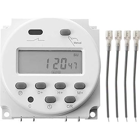 Minuteur numérique CN101A avec écran LCD, interrupteur temporisé à microprocesseur, DC12V 4 fils (1/5)