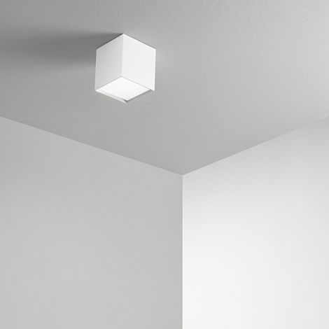 Tric plafoniera in alluminio bianco LED 10W 3000K CRI90 220-240V 50/60Hz 800Lm 10x10cm