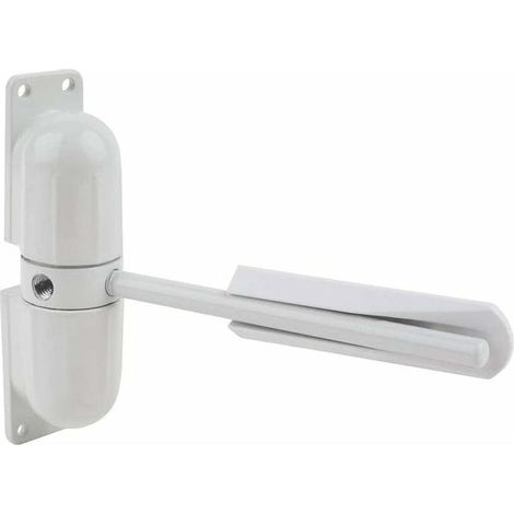 Ferme-porte, Mini Gate et écran Ferme-porte, Surface Mounted Automatique Réglable à Ressort De Fermeture De Porte (white)