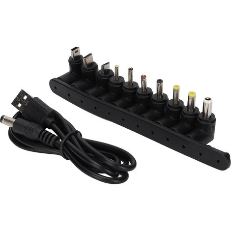 Câble de charge 10 en 1 coudé multifonction USB vers DC pour adaptateur secteur mobile (1/5)
