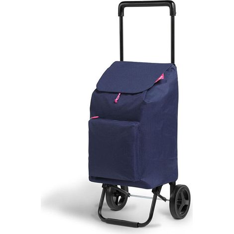 Gimi Argo chariot de courses bleu 45 litres pliable