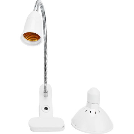 Lampe de luminothérapie pour le visage et les instituts de beauté, 120 LED bleues, jaunes et rouges, avec pince pour douille E27/E26 (110-240 V). (1/5)