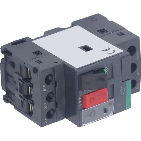 Disjoncteur moteur thermomagnétique, protection contre les surcharges et les courts-circuits, bouton de démarrage manuel, 690 V CA, 0,63 à 1 A (1/5)