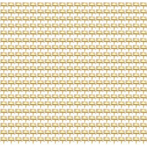 Packung mit 400 quadratischen Nägeln, 4–7 mm, für DIY-Lederarbeiten, Accessoires, Taschen, Schuhe, Gürtel, 6 mm Gold (1/5)