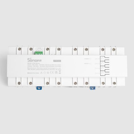 Medidor de Potencia WiFi Unidad Esclava Enlazable SONOFF SPM-4 Relay  Blanco