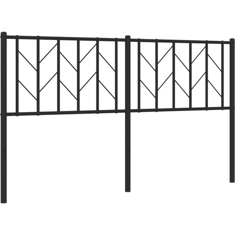 Maison Exclusive - Ersatz-Kopfteil Metall Schwarz 150 cm