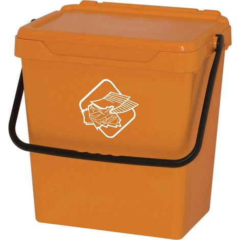 Dmora - Pattumiera Fosca, Cestino portarifiuti, Bidone per raccolta differenziata, Cestino spazzatura, 100% Made in Italy, 40x31h39 cm, Giallo