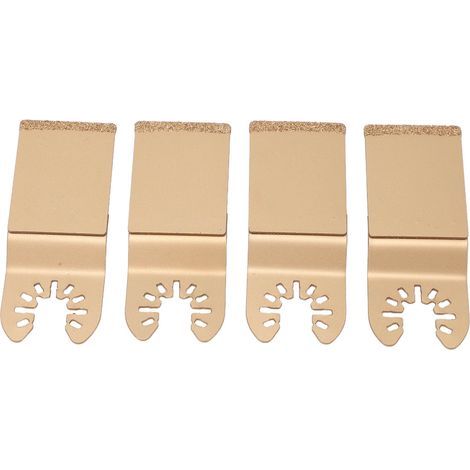 4 Lames Scie Oscillante Diamant Carbure 1.3 Pouces pour Bois, Métal, Plastique - Multitool (1/5)