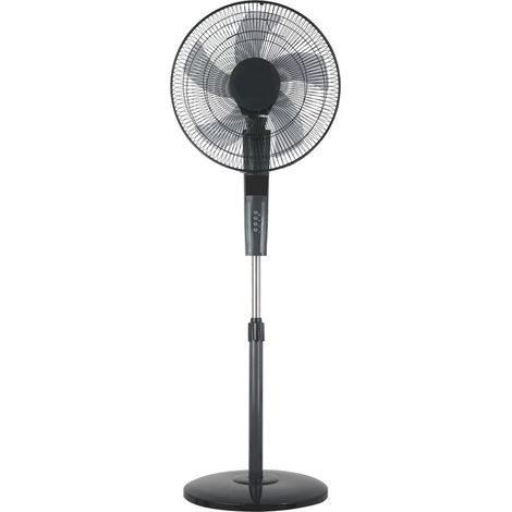 Ventilador de pie AC Rayo 60w con mando a distancia negro-gris (1/2)