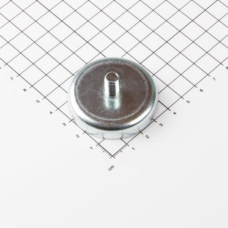 Magna-C Neodym Flachgreifer mit Gewindezapfen Ø47x9,2mm (1/3)