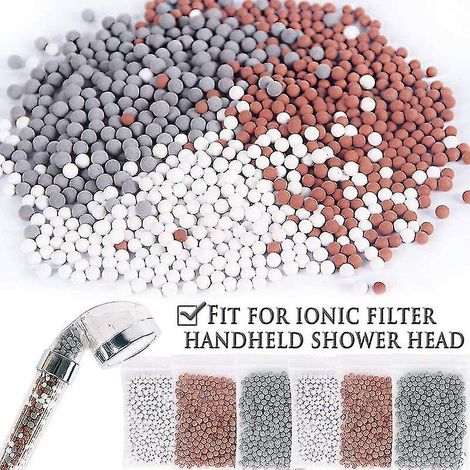 Shower Beads Kit 6 Months Refill Shower Filter For Anti Limescale Shower Head, Ball Shower, Anti Limescale Filter Based On Negative Ion Beads (1/5)