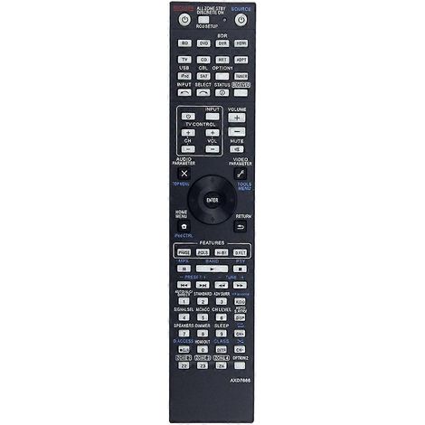 AXD7666 Ersatzfernbedienung für Pioneer AV-Receiver SC-61, SC-63, SC-1227 und SC-1227-K (1/5)