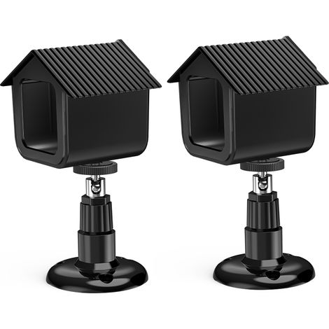 Carcasa protectora de pared compatible con la cámara Wyze Cam V3, resistente a la intemperie, ajustable 360 grados, para montaje en interiores y exteriores (paquete de 2, color negro).