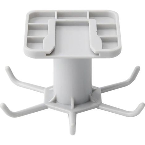 Ganci da cucina girevoli a 360 gradi, 6 ganci autoadesivi, gancio da parete per porta per borse, vestiti, cravatte, appendiabiti, supporto da appendere, bianco (1/5)