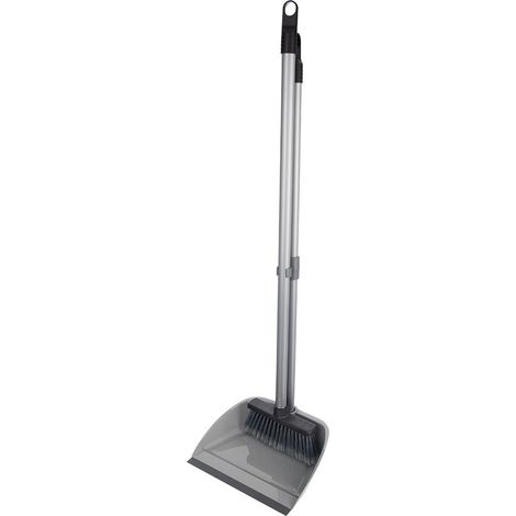 Escoba con recogedor, larga, 87 cm