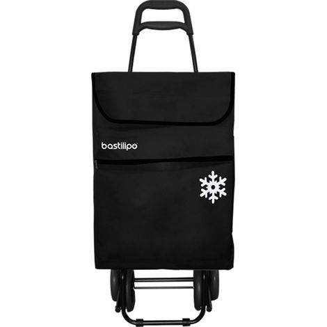 Bastilipo - Carrello della spesa 4 ruote - Julia - Nero Azabache - 50 litri di capacità - Borsa isotermica (1/4)