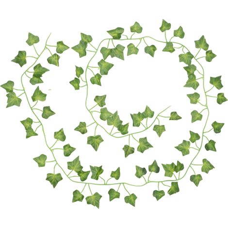 Guirnalda De Hojas De Hiedra Artificial - 2 M - PVC Resistente A La Luz Solar - Para Decoracion Vertical - 1 Unidad (1/5)
