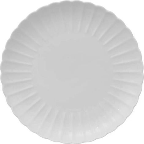 Lot de 6 Assiettes Plates "Romy" 27cm Blanc