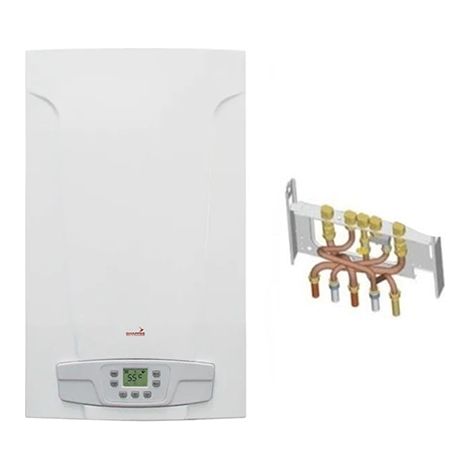 Chaudière Gaz BasNox CHAPPEE Luna ST Blue Compact 2.24 - 24 kW - Cheminée Complète (Douilles + Dosseret)