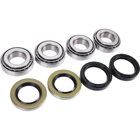 Kit de 2 Roulements de Moyeu de Roue de Remorque, L44643 L44610, Convient aux Essieux de 1" de 2000 à 2200 Lb, le Kit de Roulement Comprend des Joints de Graisse, des Goupilles Fendues et des (1/5)