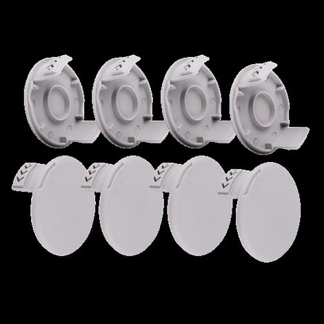 Lot de 4 protections pour bobines de fil de coupe-bordures RYOBI AC80RL3/AC14RL3A Gris 97
