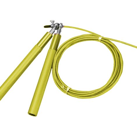 Corde à Sauter - Câble Acier Épais avec Roulements à Billes 360° - Réglable Sans Outil - Pour Entraînement CrossFit Boxe MMA - 1 Pièce (1/5)