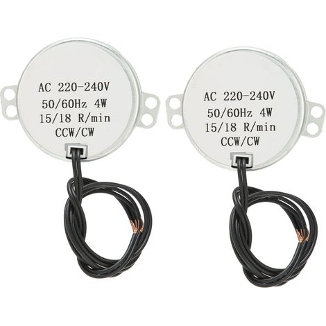 Motor Ac - 220-240 V - 15-18 Rpm - 4 W - Para Mecanismos De Guiado Aire Y Oscilación - 2 Unidades (1/5)