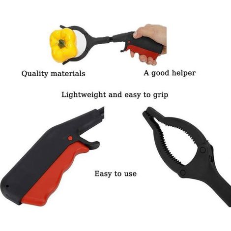 Pince de préhension, Outils de Ramassage, Pince à déchets, Poignée en Caoutchouc Confortable, Portable pour la Maison(30cm) 2 (1/5)