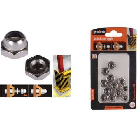 Trade Shop - Set De 12pz Nut Dade Hexagoned M8 Dice M8 Sujetando 8 Mm Para La Llave Hexagonal 94919 - (1/2)