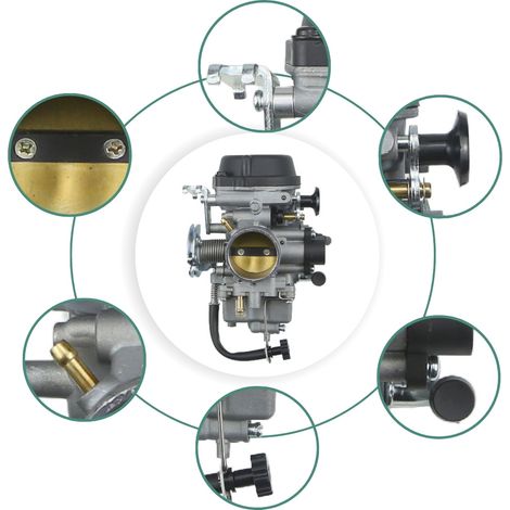 Motorcycle carburetor 13200-29FQ0, compatible with Suzuki DRZ400 and Kawasaki KLX400SR--DTEKGAZ