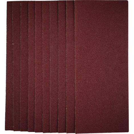 Draper 1/2 Sanding Sheets, 115 x 280mm, 40 Grit, Pack of 10 (1/5)