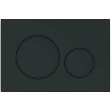 Convient pour panneau de commande de toilettes GEBERIT DUOFIX Sigma 20 - Noir Mat (115.882.16.1) (1/2)