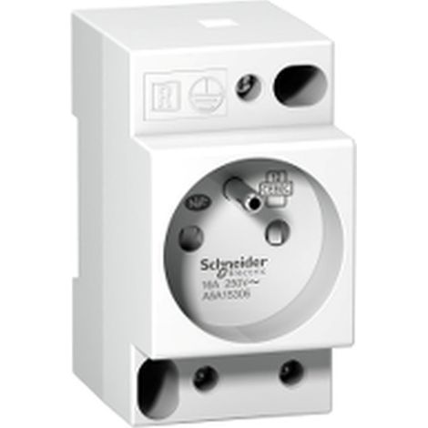 Prise de courant modulaire 16A 2P+T standard français 250V - A9A15306