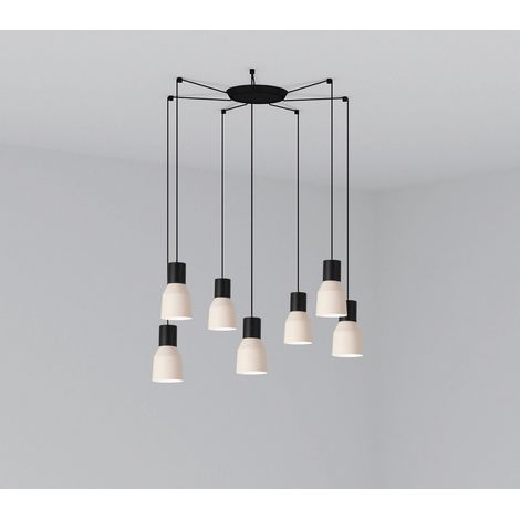 KOMBO Lámpara colgante beige Ø120 7L 68592-7L