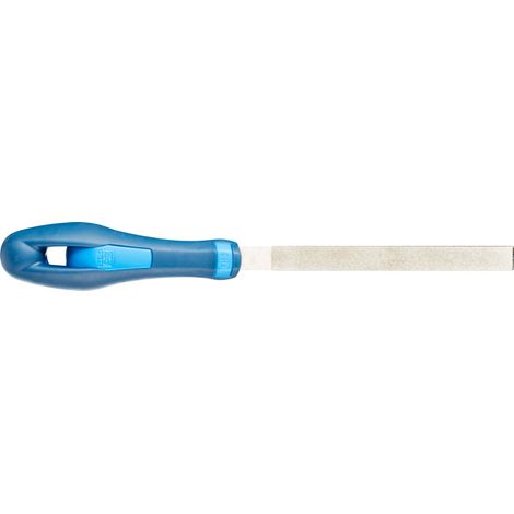 PFERD TOOLS Diamant-Werkstattfeile flachstumpf 125 mm D126 (mittel) für harte Werkstoffe