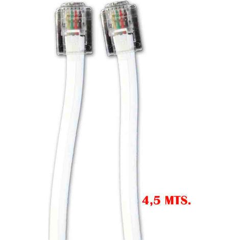 Rallonge téléphonique 4,5m 4 voies mâle-mâle EDM (1/3)