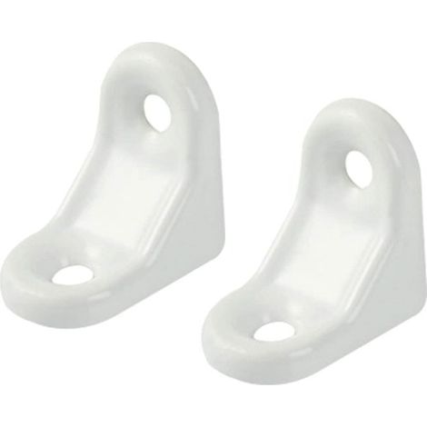 Escuadra de angulo metalica (2 uds) 30x30 mm Blanco (1/3)