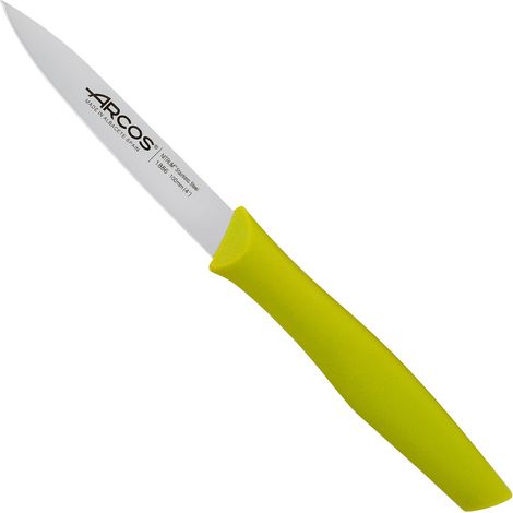 Arcos Coltello pelatore color pistacchio serie nova, lama in acciaio inox NITRUM® lunga 10 cm e manico in polipropilene (PP)