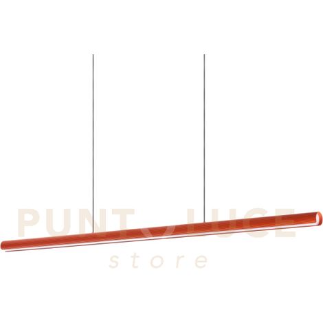 DORICA LAMPADARIO A SOSPENSIONE 140CM LED 3000K 35W  3900 lm ARANCIONE CANNETTATO
