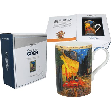VAN Gogh Porzellantasse, Caféterrasse bei Nacht, Kunst, GESCHENKIDEE FÜR ZUHAUSE