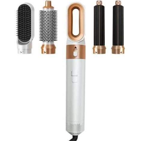 5-in-1 Haarstylinggerät, multifunktionaler Haartrockner mit Trockenkamm und 5 Zubehörteilen, Trocken- und Stylingkamm. (1/5)