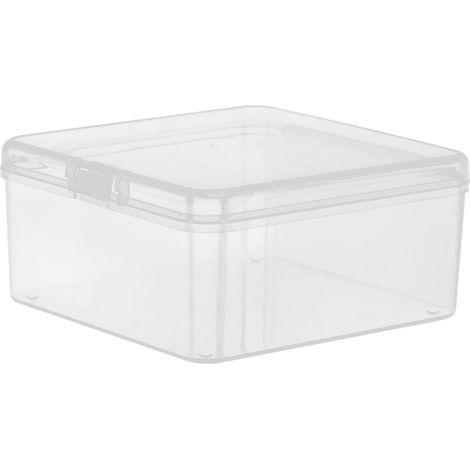 Boîte de rangement transparente pour balles d'exercice de la mâchoire (7 x 7 x 3,5 cm / 2,8 x 2,8 x 1,4 po) (1/5)