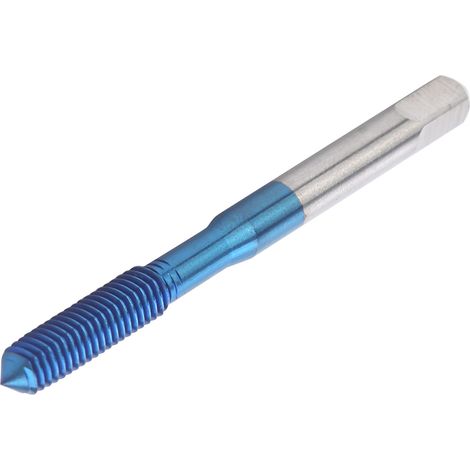 Taraud machine métrique à poignée droite, revêtement nano bleu, acier au tungstène, M5 (1/5)
